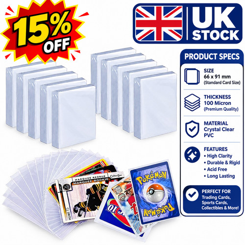 100 1000 stück clear card - 100-1000,