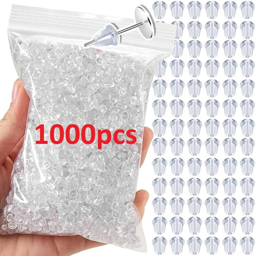 1000 stck transparent silikon - 1000,