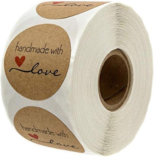 1000pcs kraftpapier runde - 1000pcs,