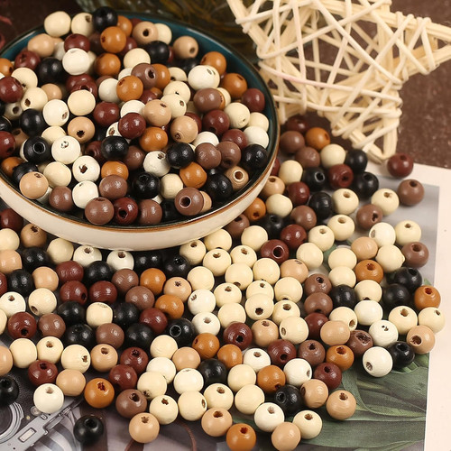 1000pcs holzperlen runde 8mm